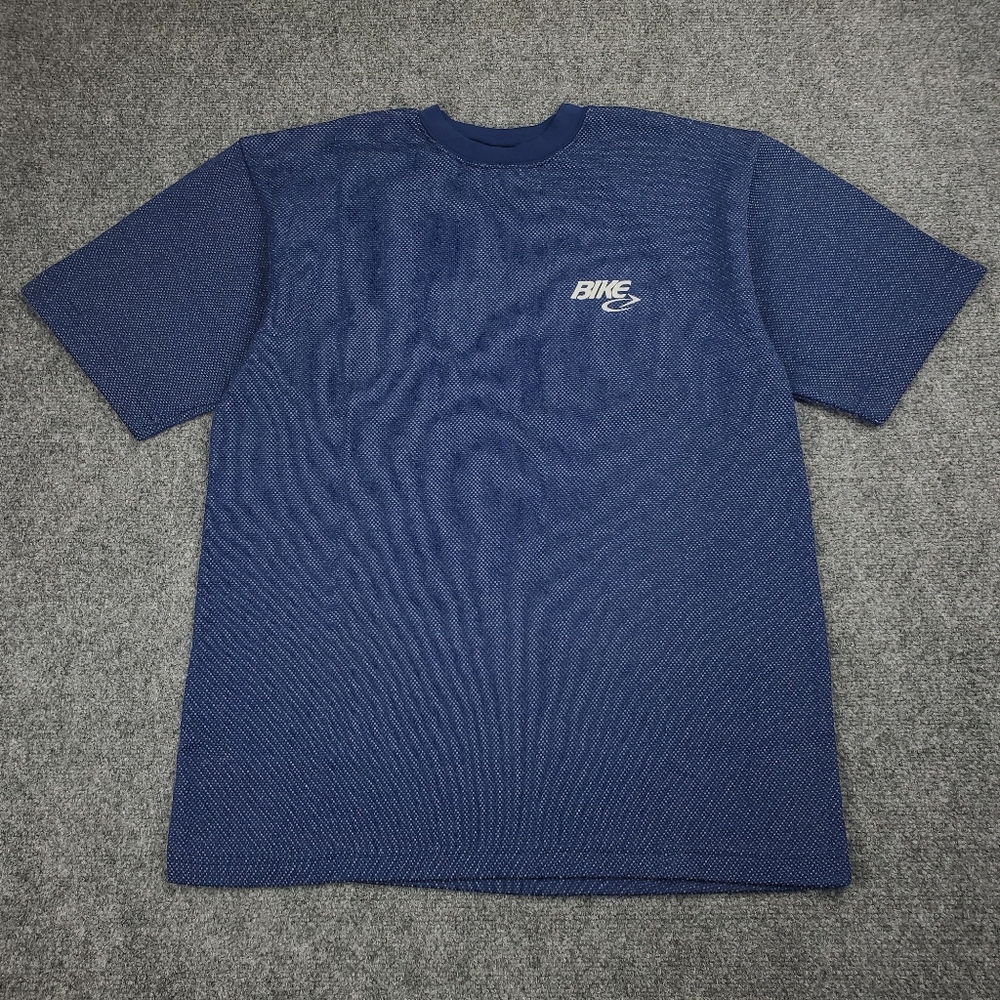 Vintage BIKE Cycling T Shirt Mens Large MTB Jersey Short Sleeve 90s Athletic